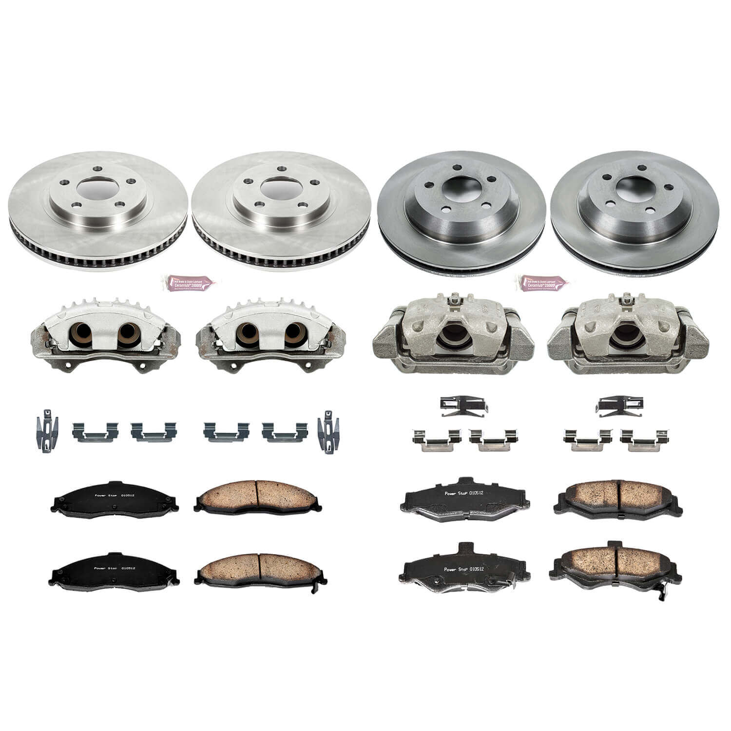 Power Stop KCOE1548 Autospecialty 1-Click Daily Driver Front And Rear Brake Kit for 1998-2002 Chevrolet Camaro product image