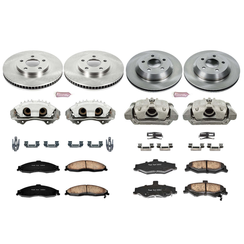 Power Stop KCOE1548 Autospecialty 1-Click Daily Driver Front And Rear Brake Kit for 1998-2002 Chevrolet Camaro product image