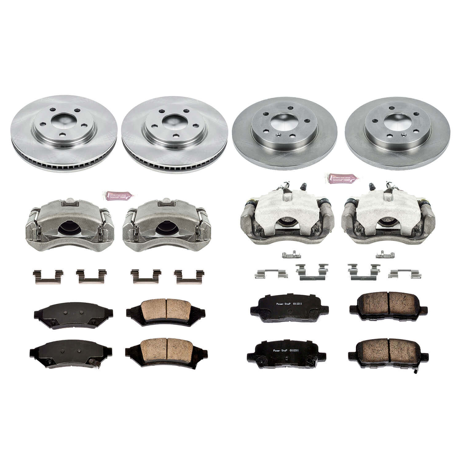 Power Stop KCOE1587 Autospecialty 1-Click Daily Driver Front And Rear Brake Kit for 2004 Pontiac Grand Prix product image