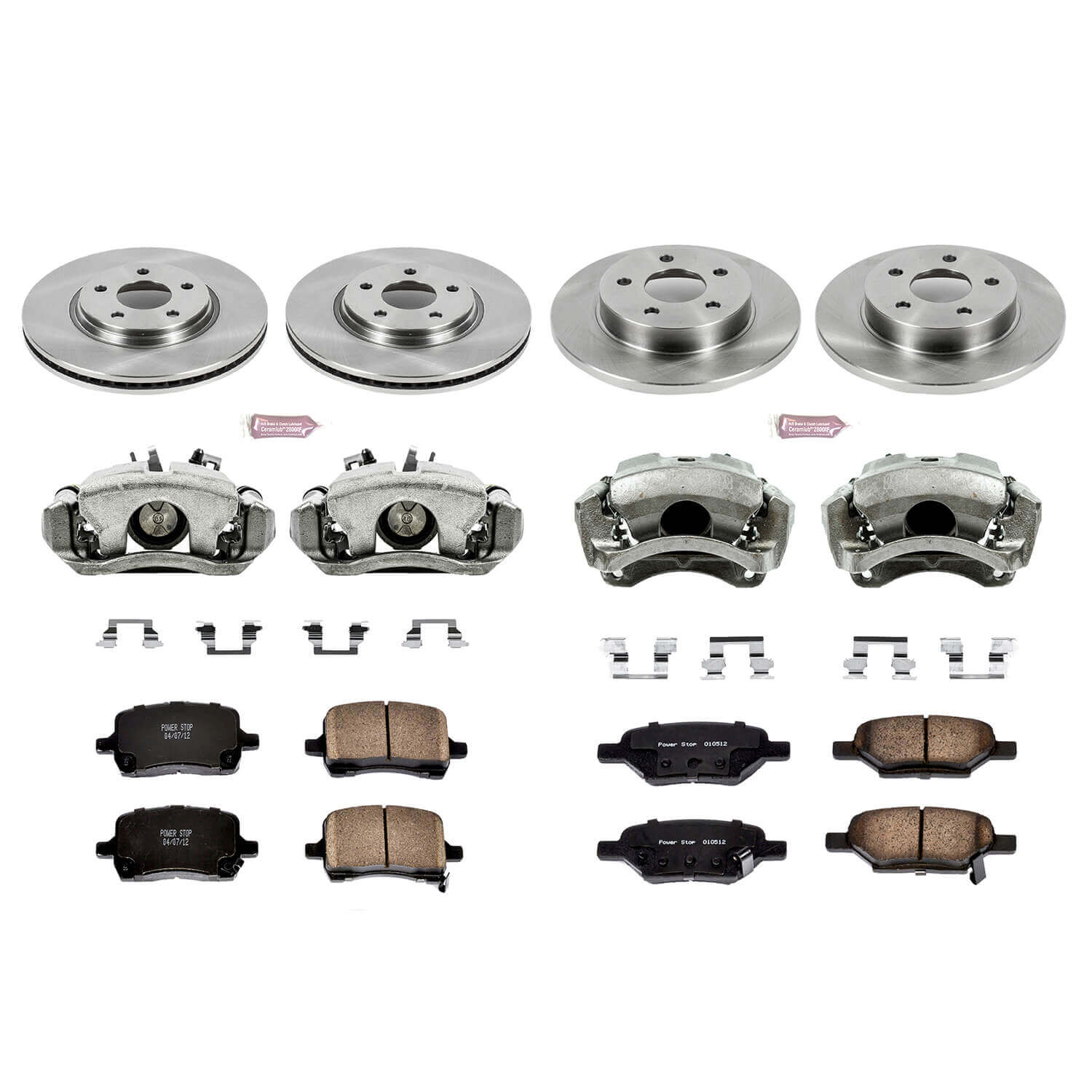 Power Stop KCOE1612A Autospecialty 1-Click Daily Driver Front And Rear Brake Kit for 2004-2007 Chevrolet Malibu Rear Disc product image
