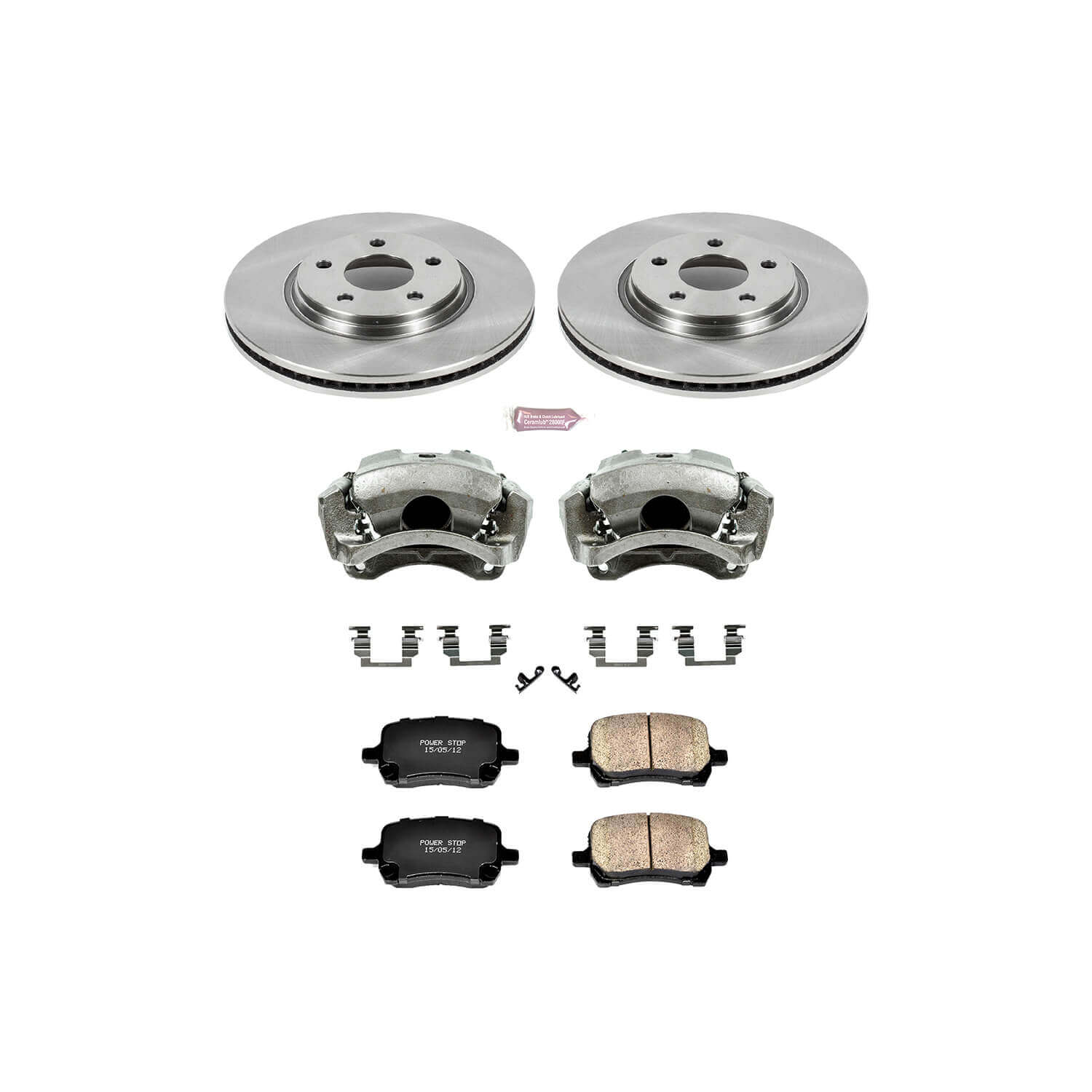 Power Stop KCOE1614A Autospecialty 1-Click Daily Driver Front Brake Kit for 2009-2012 Chevrolet Malibu product image