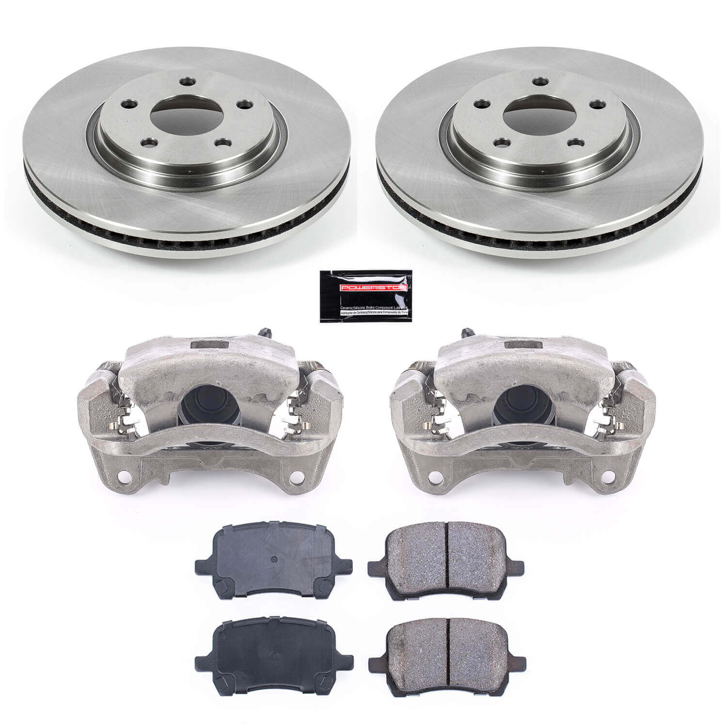 Power Stop KCOE1614B Autospecialty 1-Click OE Replacement Pad And Rotor Kit With Calipers for 2009 Pontiac G5 Rear Disc product image