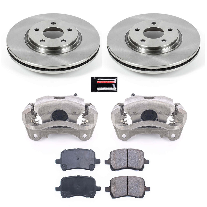 Power Stop KCOE1614B Autospecialty 1-Click OE Replacement Pad And Rotor Kit With Calipers for 2009 Pontiac G5 Rear Disc product image