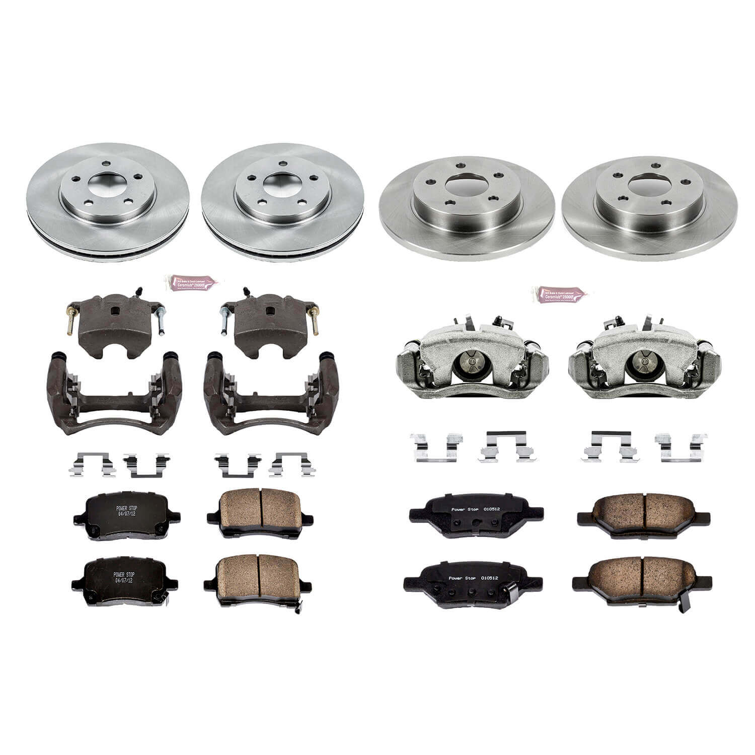Power Stop KCOE1618 Autospecialty 1-Click Daily Driver Front And Rear Brake Kit for 2004-2007 Chevrolet Malibu Rear Disc product image