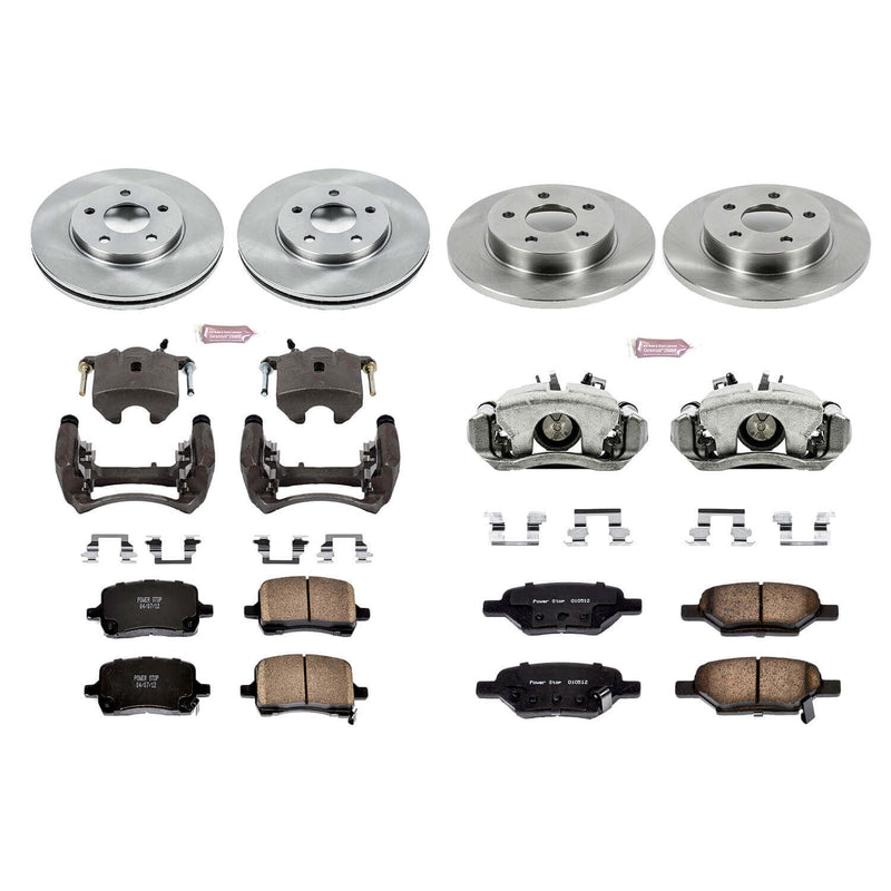 Power Stop KCOE1618 Autospecialty 1-Click Daily Driver Front And Rear Brake Kit for 2004-2007 Chevrolet Malibu Rear Disc product image