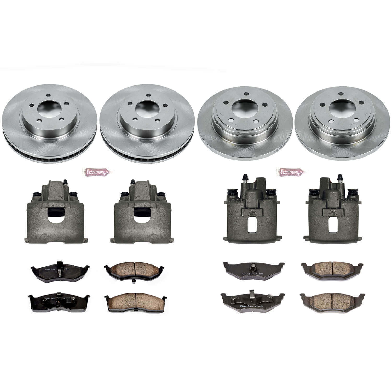 Power Stop KCOE1693 Autospecialty 1-Click Daily Driver Front And Rear Brake Kit for 1999-2004 Chrysler 300M product image