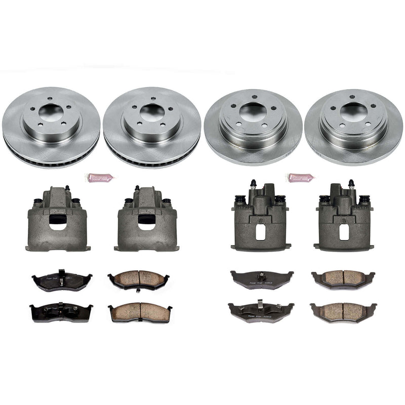 Power Stop KCOE1693 Autospecialty 1-Click Daily Driver Front And Rear Brake Kit for 1999-2004 Chrysler 300M product image