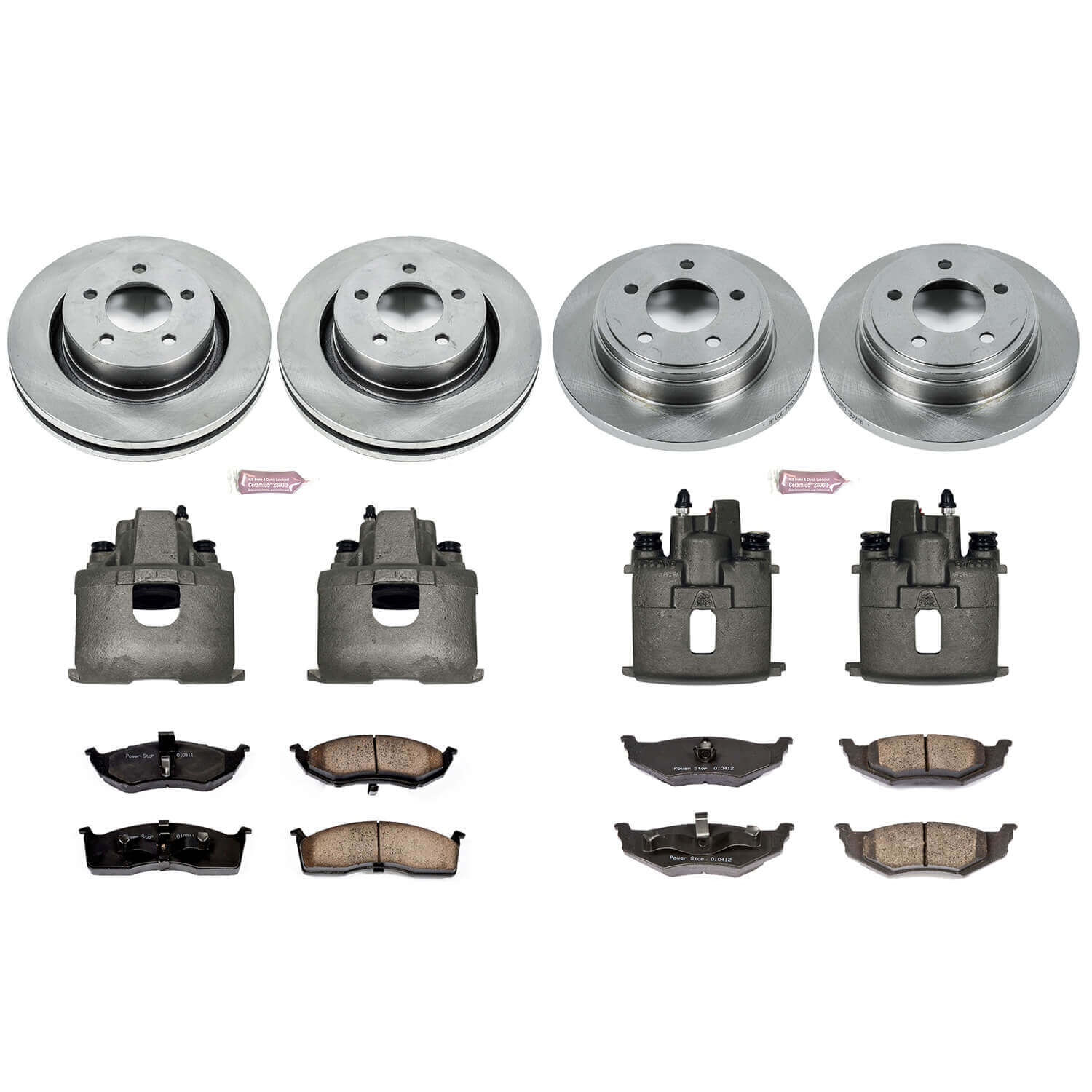 Power Stop KCOE1701 Autospecialty 1-Click Daily Driver Front And Rear Brake Kit for 1999-2002 Chrysler 300M product image