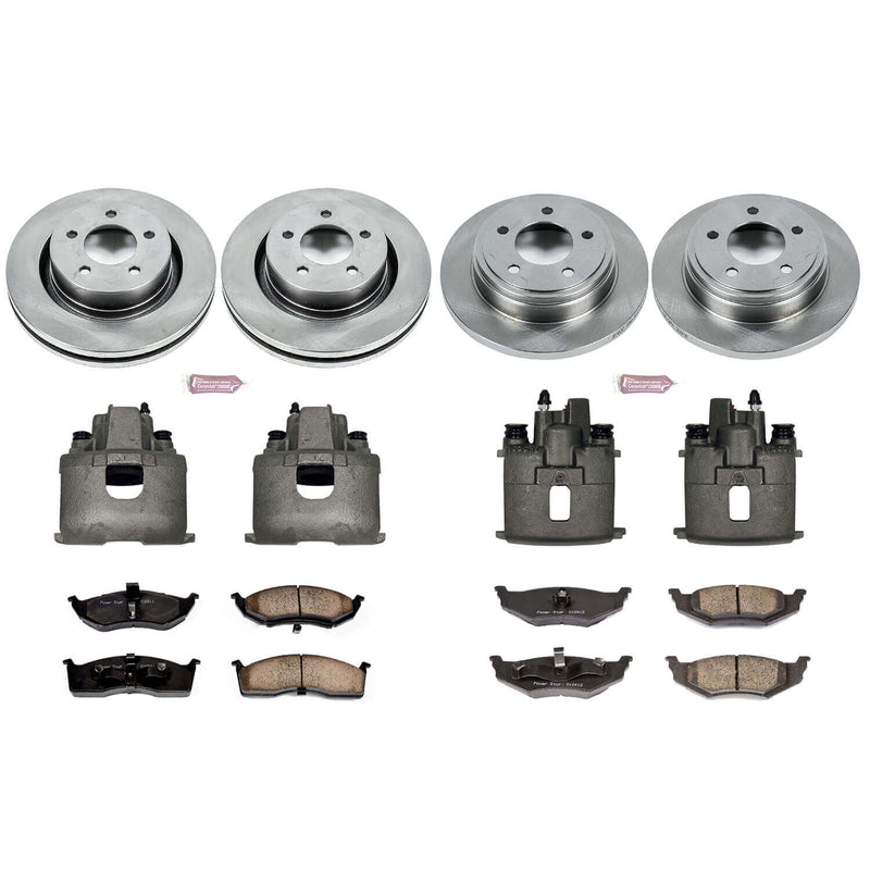 Power Stop KCOE1701 Autospecialty 1-Click Daily Driver Front And Rear Brake Kit for 1999-2002 Chrysler 300M product image
