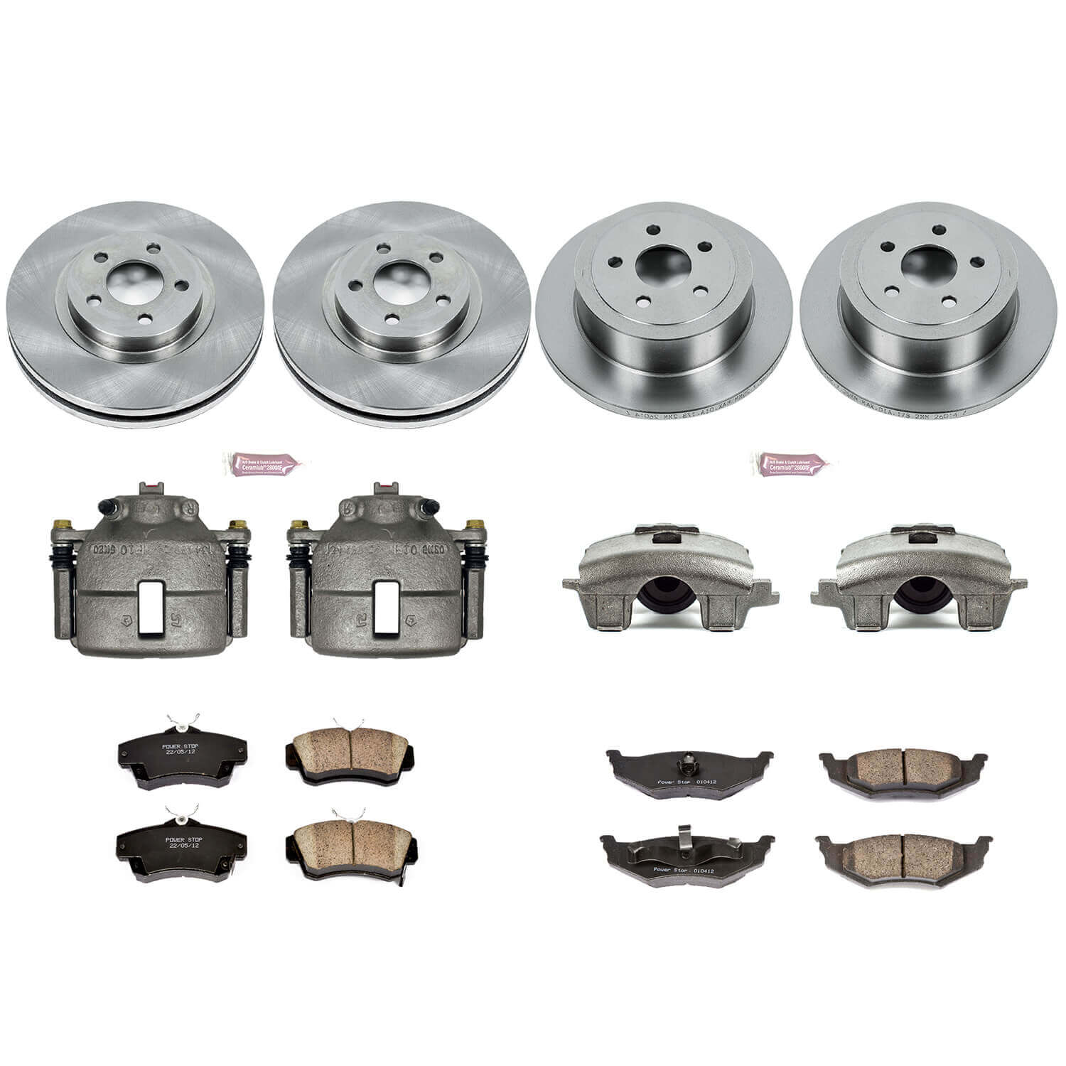 Power Stop KCOE1705A Autospecialty 1-Click Daily Driver Front And Rear Brake Kit for 2001-2003 Chrysler Pt Cruiser Rear Disc product image