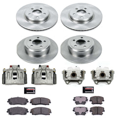 Power Stop KCOE1715A Autospecialty 1-Click Daily Driver Front And Rear Brake Kit for 2012-2021 Chrysler 300 Rear Wheel Drive product image