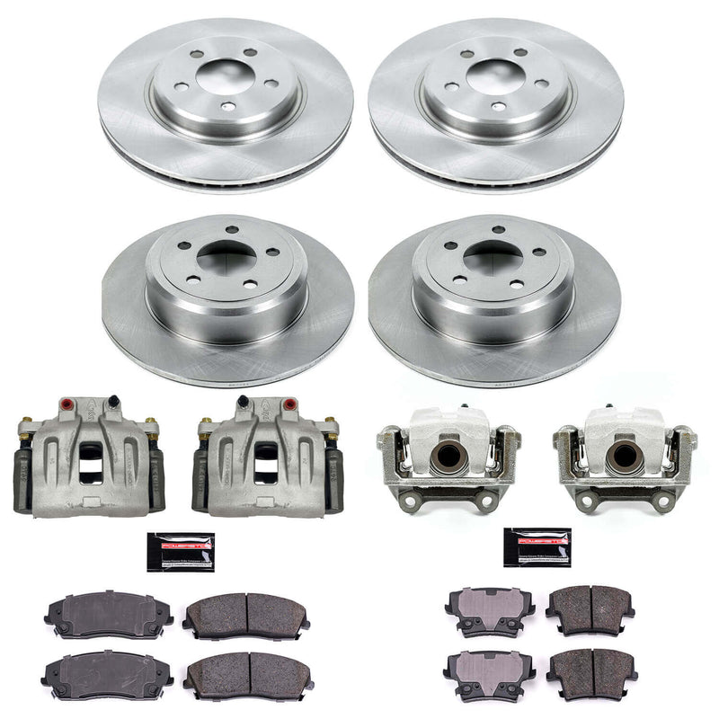 Power Stop KCOE1715A Autospecialty 1-Click Daily Driver Front And Rear Brake Kit for 2012-2021 Chrysler 300 Rear Wheel Drive product image