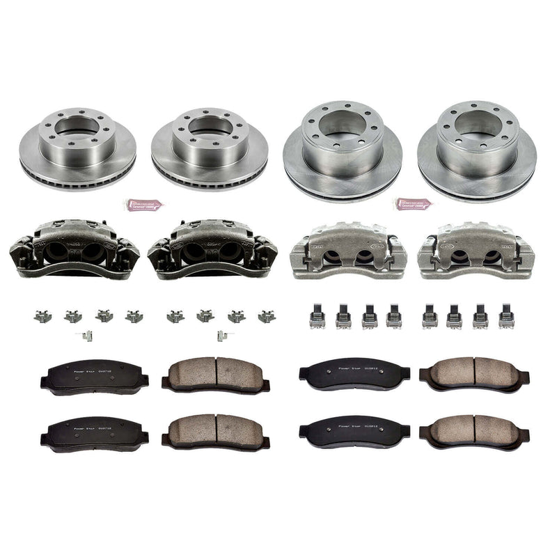 Power Stop KCOE1782 Autospecialty 1-Click Daily Driver Front And Rear Brake Kit for 2005-2006 Ford F-250 Super Duty 4 Wheel Drive product image