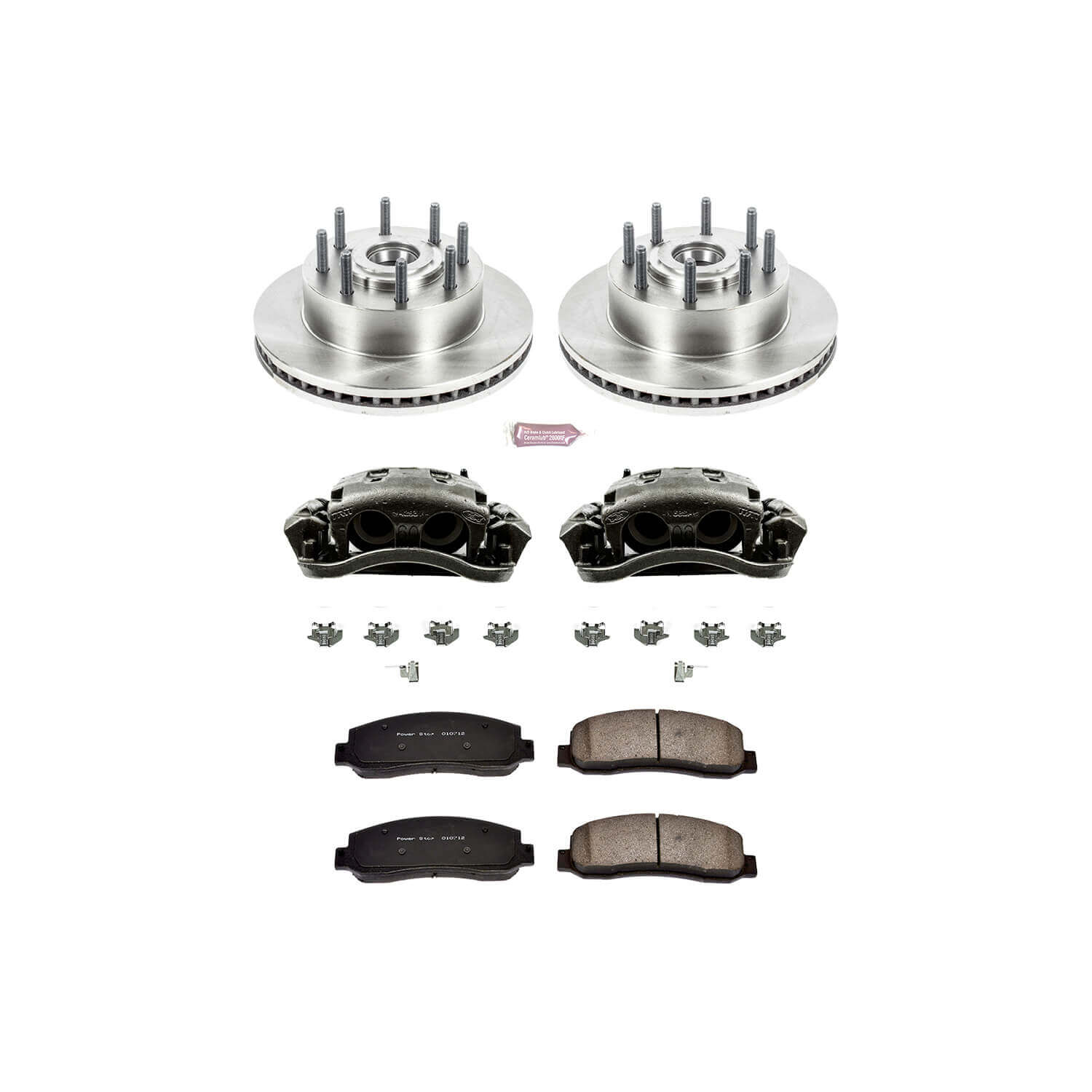 Power Stop KCOE1796 Autospecialty 1-Click Daily Driver Front Brake Kit for 2005-2007 Ford F-250 Super Duty Rear Wheel Drive product image