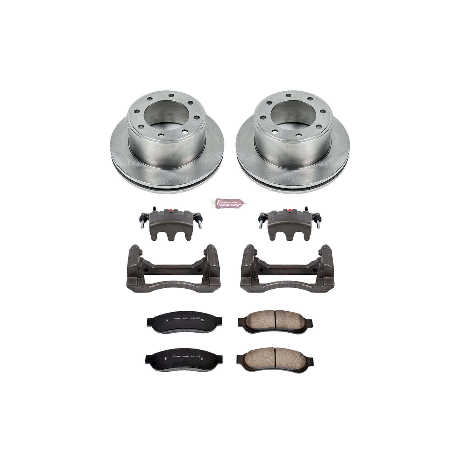 Power Stop KCOE1798 Autospecialty 1-Click Daily Driver Rear Brake Kit for 2007-2010 Ford F-250 Super Duty product image