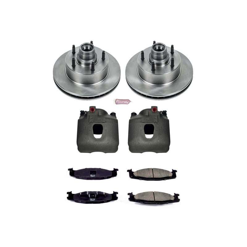 Power Stop KCOE1831 Autospecialty 1-Click Daily Driver Front Brake Kit for 1994-2001 Ford E-150 Econoline 2-WHEEL ABS product image