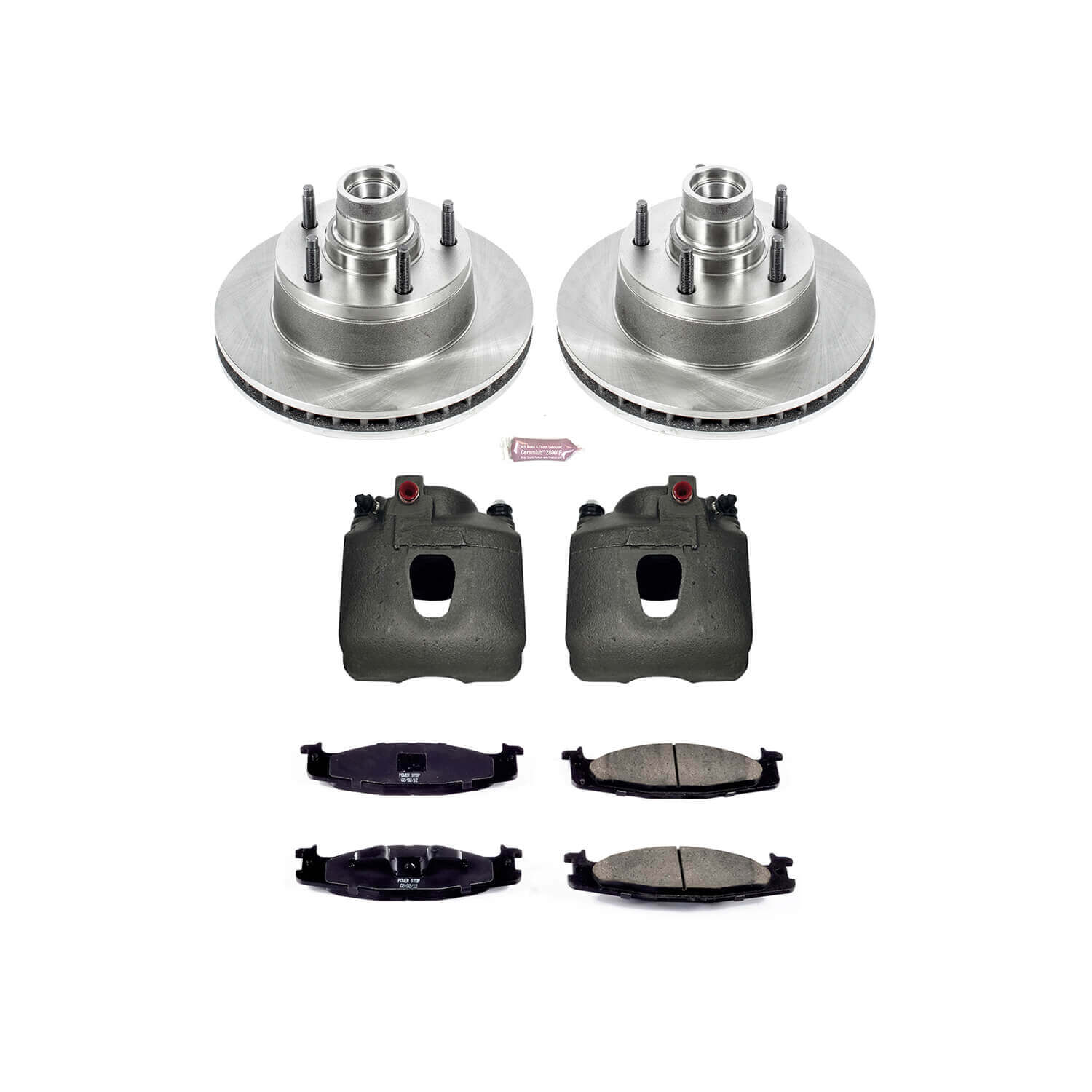 Power Stop KCOE1832 Autospecialty 1-Click Daily Driver Front Brake Kit for 2003 Ford E-150 product image