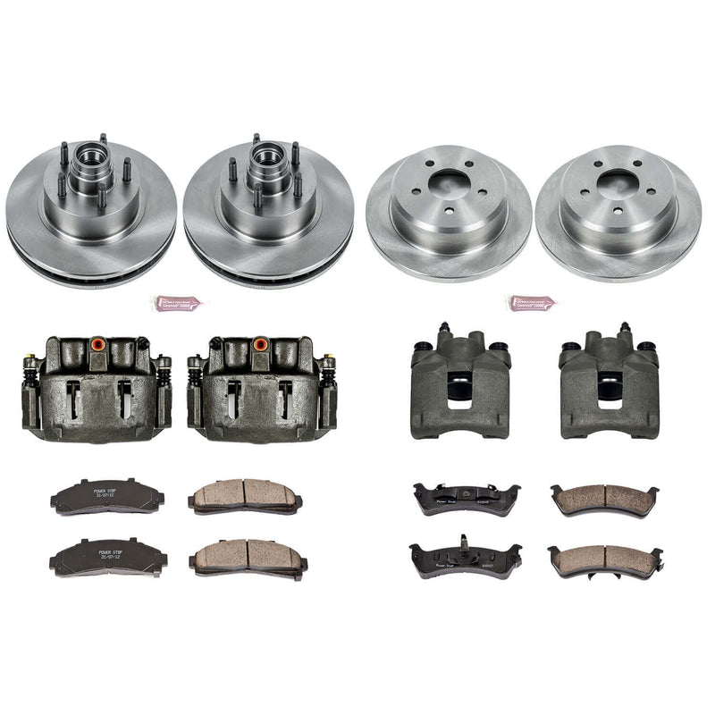 Power Stop KCOE1855 Autospecialty 1-Click Daily Driver Front And Rear Brake Kit for 1995-2001 Ford Explorer Rear Wheel Drive product image