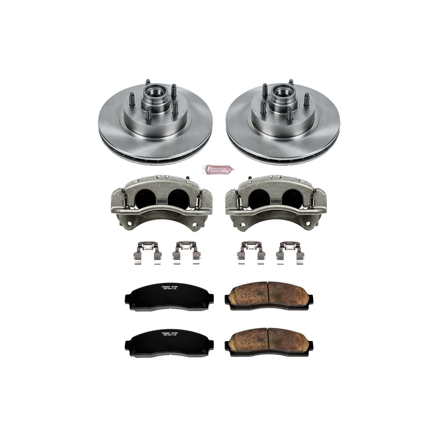Power Stop KCOE1857 Autospecialty 1-Click Daily Driver Front Brake Kit for 2003-2009 Ford Ranger Rear Wheel Drive product image