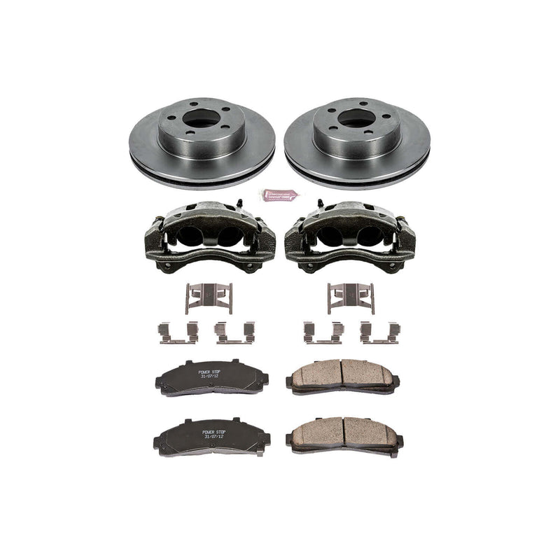 Power Stop KCOE1860 Autospecialty 1-Click Daily Driver Front Brake Kit for 1995 Ford Explorer 4 Wheel Drive product image