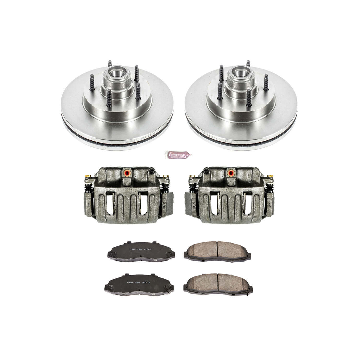 Power Stop KCOE1863A Autospecialty 1-Click Daily Driver Front Brake Kit for 1999 Ford F-150 Base, Lariat, XL, XLT Rear Wheel Drive product image