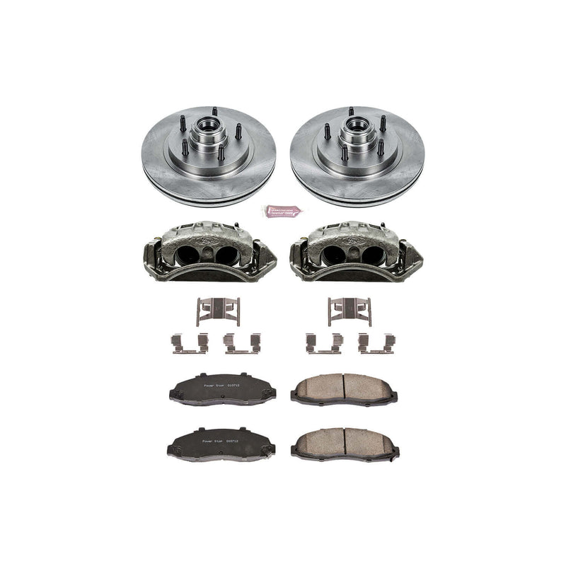 Power Stop KCOE1865 Autospecialty 1-Click Daily Driver Front Brake Kit for 1997-1998 Ford F-150 Rear Wheel Drive product image