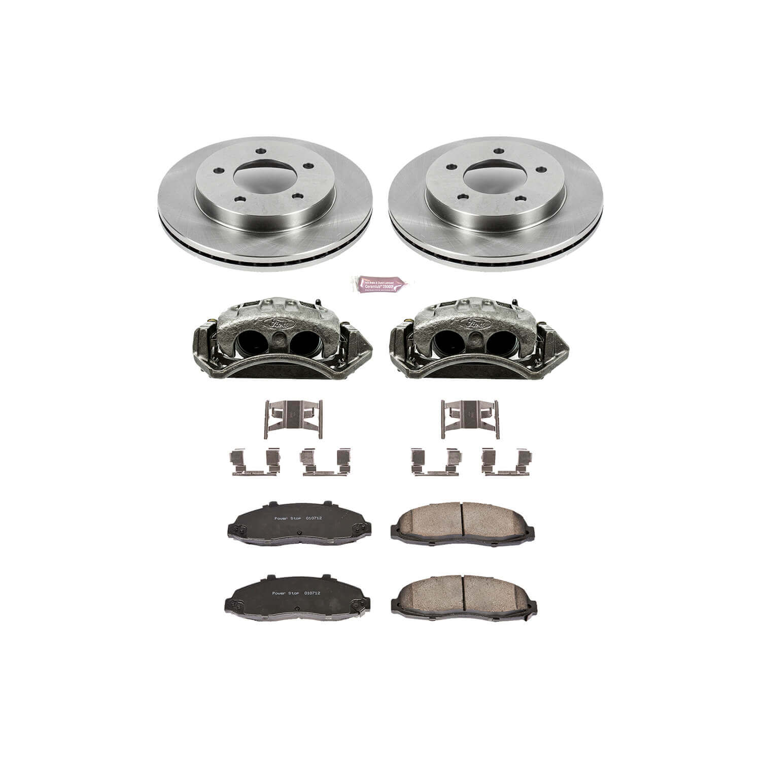 Power Stop KCOE1866 Autospecialty 1-Click Daily Driver Front Brake Kit for 1997-1998 Ford F-150 4 Wheel Drive product image