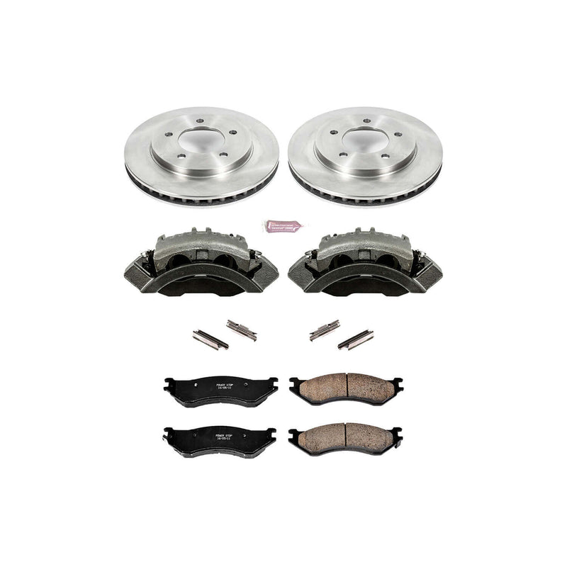 Power Stop KCOE1869 Autospecialty 1-Click Daily Driver Front Brake Kit for 1997-2002 Ford Expedition 4 Wheel Drive product image