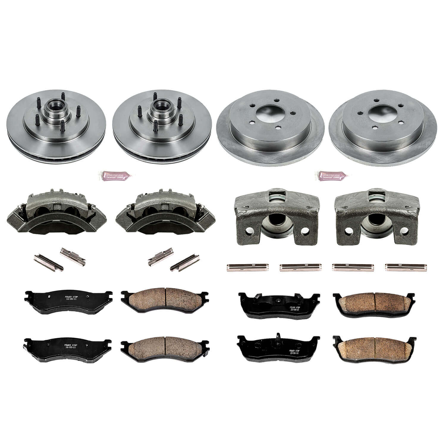 Power Stop KCOE1881 Autospecialty 1-Click Daily Driver Front And Rear Brake Kit for 1999-2000 Ford F-150 Lightning Rear Wheel Drive product image