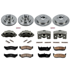 Power Stop KCOE1881 Autospecialty 1-Click Daily Driver Front And Rear Brake Kit for 1999-2000 Ford F-150 Lightning Rear Wheel Drive product image