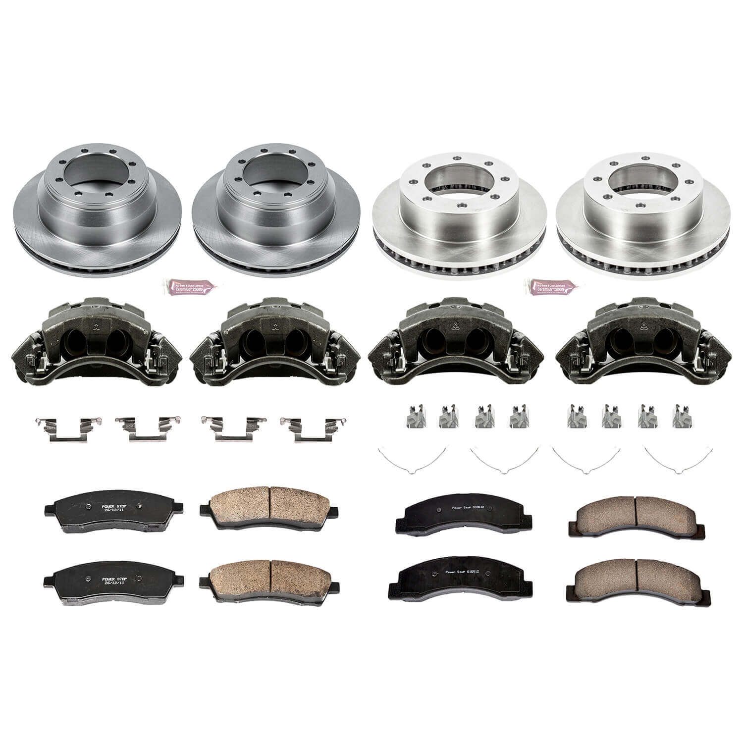 Power Stop KCOE1886 Autospecialty 1-Click Daily Driver Front And Rear Brake Kit for 1999 Ford F-350 Super Duty 4 Wheel Drive product image