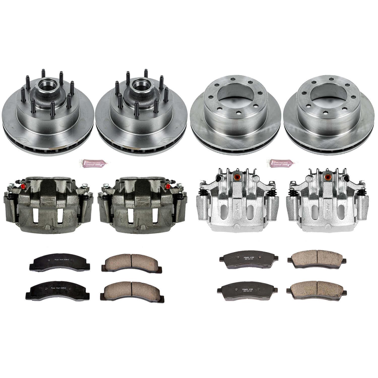 Power Stop KCOE1892 Autospecialty 1-Click Daily Driver Front And Rear Brake Kit for 1999-2000 Ford F-250 Super Duty Rear Wheel Drive 2-WHEEL ABS product image