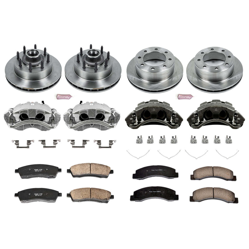 Power Stop KCOE1892A Autospecialty 1-Click Daily Driver Front And Rear Brake Kit for 2000-2001 Ford F-250 Super Duty Rear Wheel Drive 2-WHEEL ABS product image