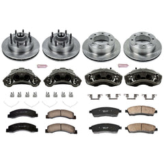 Power Stop KCOE1894A Autospecialty 1-Click Daily Driver Front And Rear Brake Kit for 2000-2002 Ford Excursion Rear Wheel Drive product image