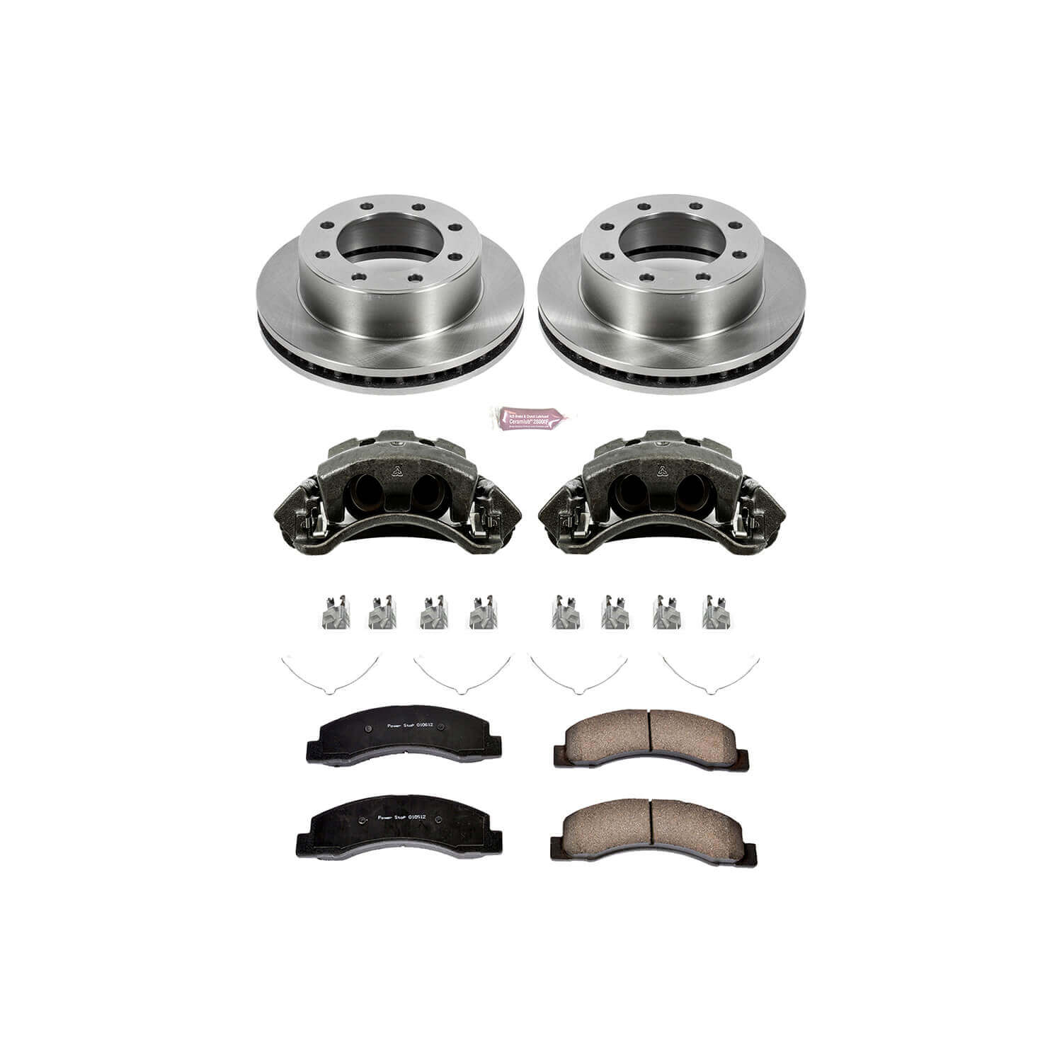 Power Stop KCOE1905 Autospecialty 1-Click Daily Driver Front Brake Kit for 2000-2005 Ford Excursion 4 Wheel Drive product image