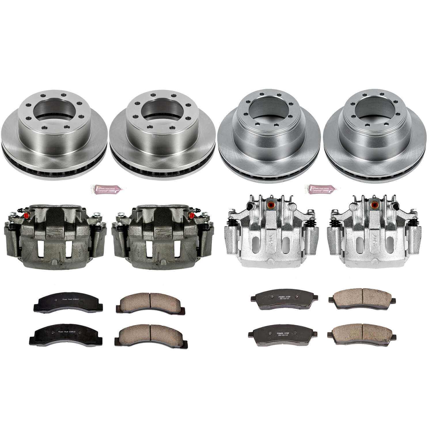 Power Stop KCOE1907 Autospecialty 1-Click Daily Driver Front And Rear Brake Kit for 1999-2000 Ford F-350 Super Duty 4 Wheel Drive product image