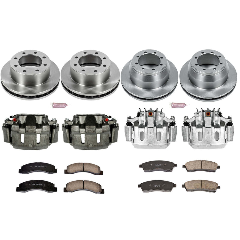 Power Stop KCOE1907 Autospecialty 1-Click Daily Driver Front And Rear Brake Kit for 1999-2000 Ford F-350 Super Duty 4 Wheel Drive product image