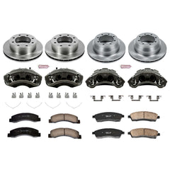 Power Stop KCOE1907A Autospecialty 1-Click Daily Driver Front And Rear Brake Kit for 2000-2004 Ford F-350 Super Duty 4 Wheel Drive product image