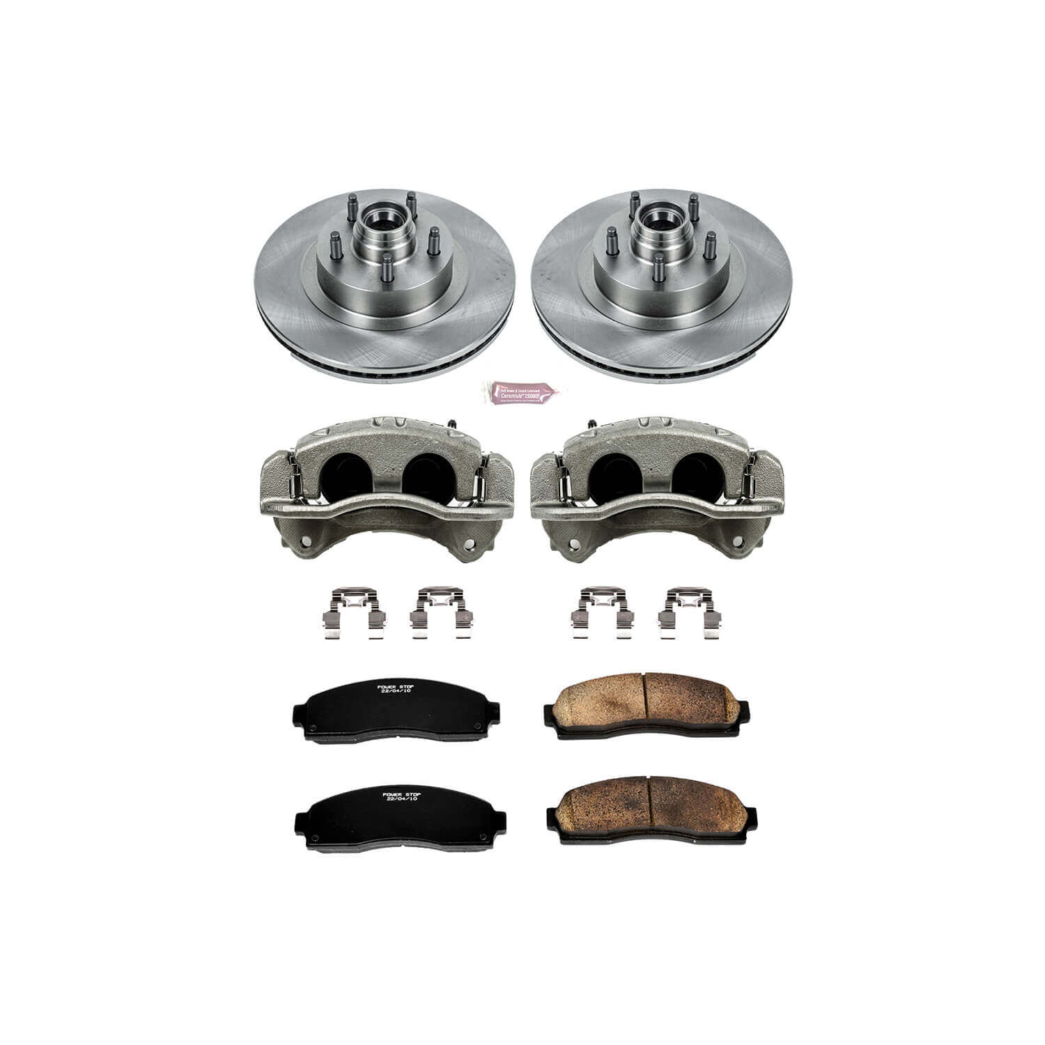 Power Stop KCOE1920 Autospecialty 1-Click Daily Driver Front Brake Kit for 2001-2003 Ford Explorer Sport Rear Wheel Drive product image