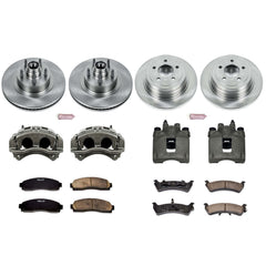 Power Stop KCOE1921 Autospecialty 1-Click Daily Driver Front And Rear Brake Kit for 2003 Ford Explorer Sport Rear Wheel Drive product image