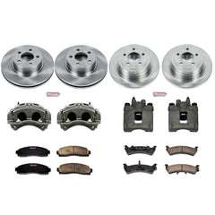 Power Stop KCOE1924 Autospecialty 1-Click Daily Driver Front And Rear Brake Kit for 2003 Ford Explorer Sport 4 Wheel Drive product image