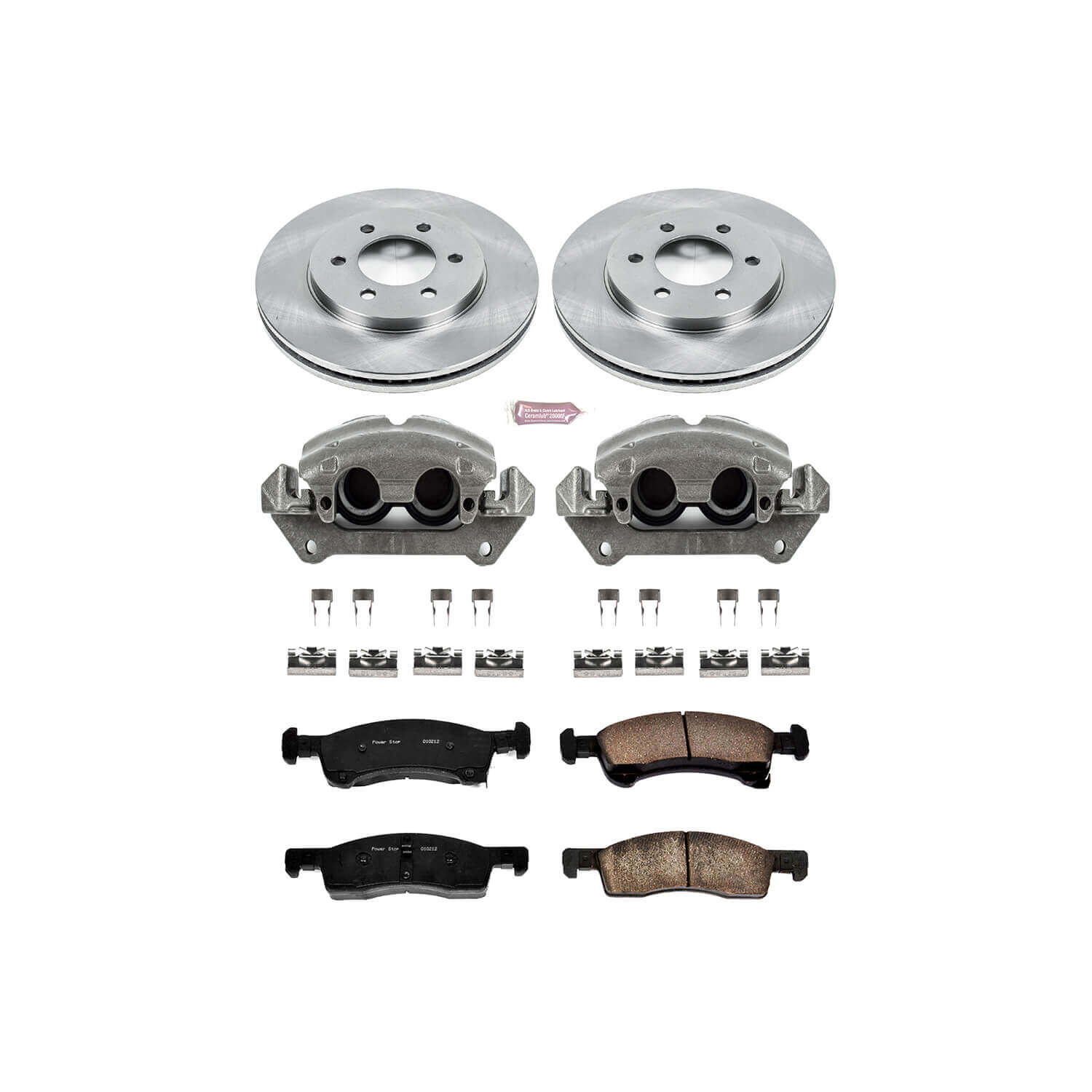 Power Stop KCOE1933 Autospecialty 1-Click Daily Driver Front Brake Kit for 2002 Ford Expedition 4 Wheel Drive, Rear Wheel Drive product image