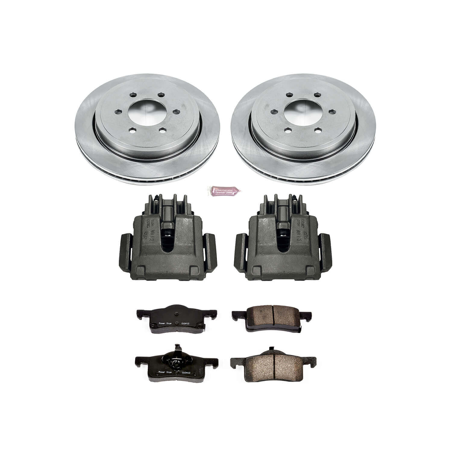 Power Stop KCOE1935 Autospecialty 1-Click Daily Driver Rear Brake Kit for 2002-2006 Ford Expedition product image