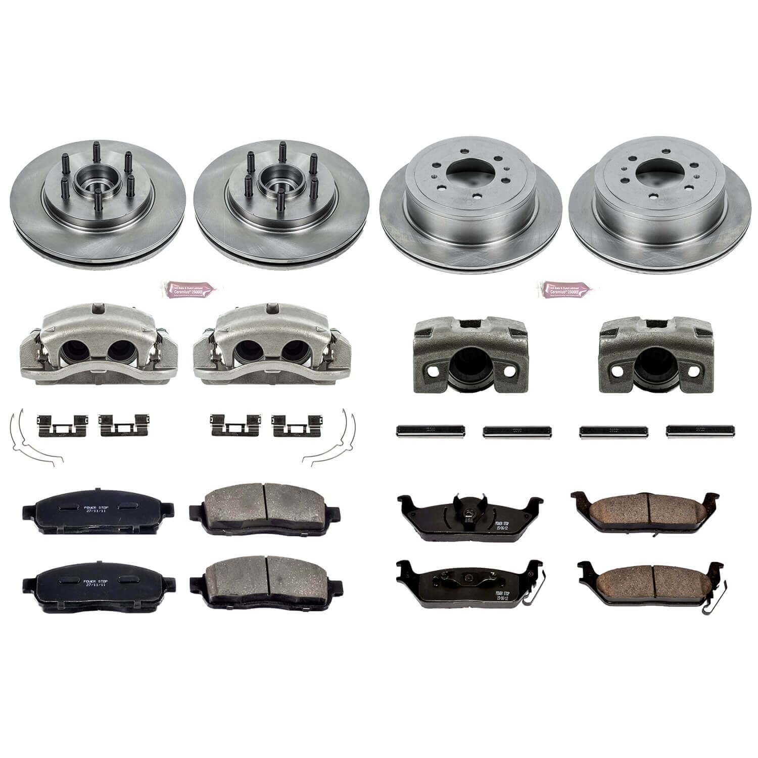 Power Stop KCOE1940 Autospecialty 1-Click Daily Driver Front And Rear Brake Kit for 2004 Ford F-150 Rear Wheel Drive product image