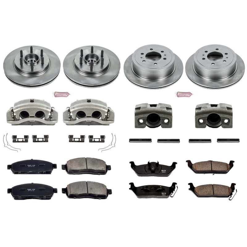 Power Stop KCOE1940 Autospecialty 1-Click Daily Driver Front And Rear Brake Kit for 2004 Ford F-150 Rear Wheel Drive product image