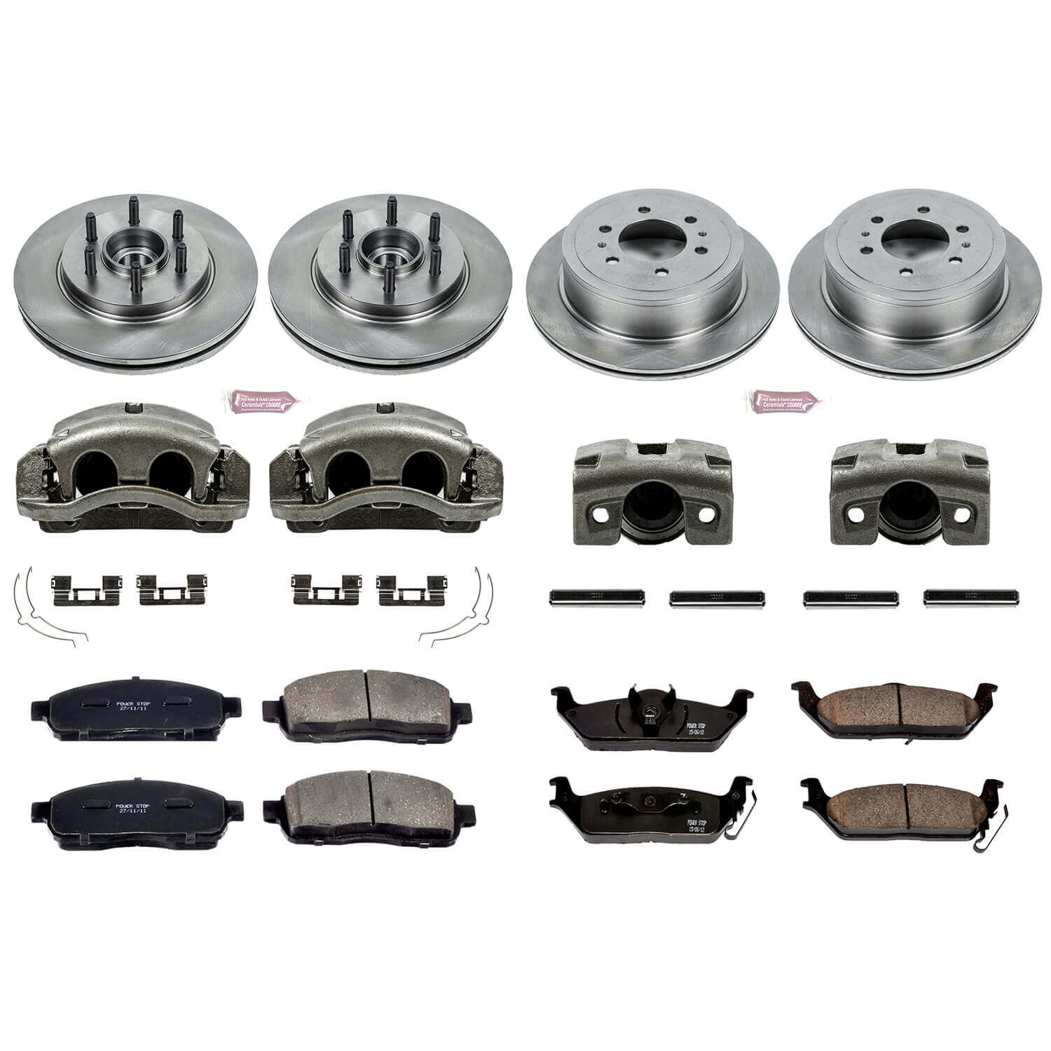 Power Stop KCOE1940A Autospecialty 1-Click Daily Driver Front And Rear Brake Kit for 2005-2008 Ford F-150 Rear Wheel Drive product image
