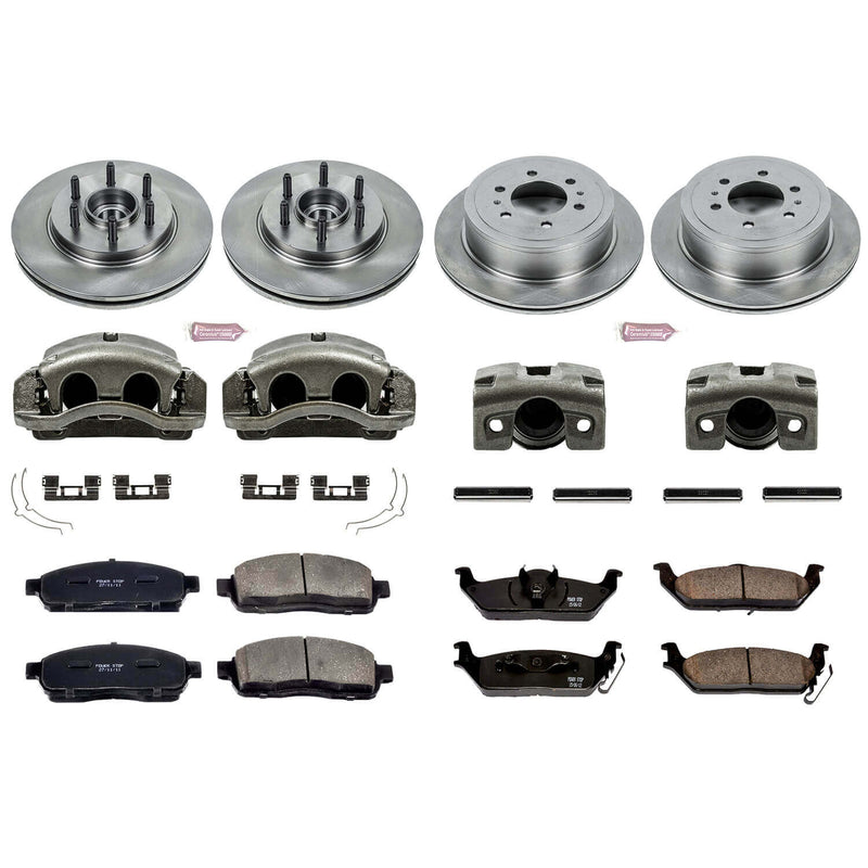 Power Stop KCOE1940A Autospecialty 1-Click Daily Driver Front And Rear Brake Kit for 2005-2008 Ford F-150 Rear Wheel Drive product image