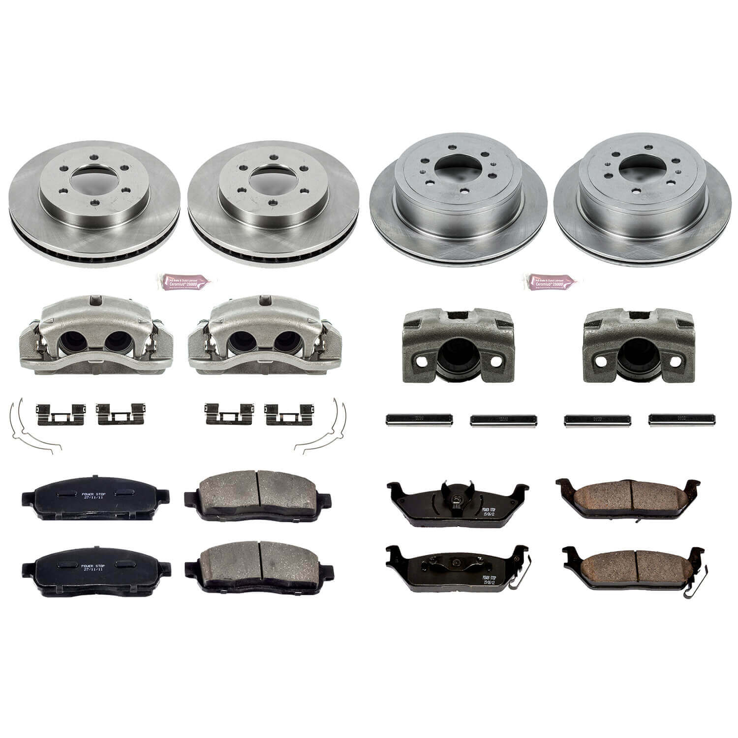 Power Stop KCOE1944 Autospecialty 1-Click Daily Driver Front And Rear Brake Kit for 2004 Ford F-150 4 Wheel Drive product image