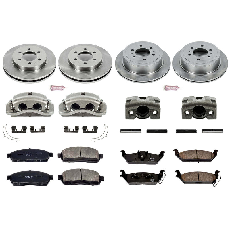 Power Stop KCOE1944 Autospecialty 1-Click Daily Driver Front And Rear Brake Kit for 2004 Ford F-150 4 Wheel Drive product image