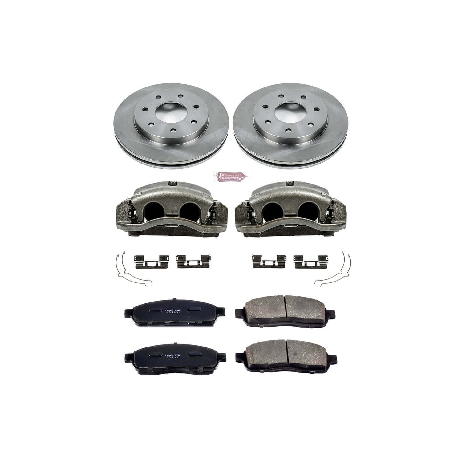 Power Stop KCOE1946A Autospecialty 1-Click Daily Driver Front Brake Kit for 2005-2007 Ford F-150 4 Wheel Drive product image